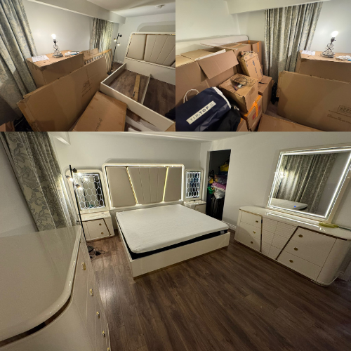 MoveHomeFast assembling and setting up furniture with expert care and precision